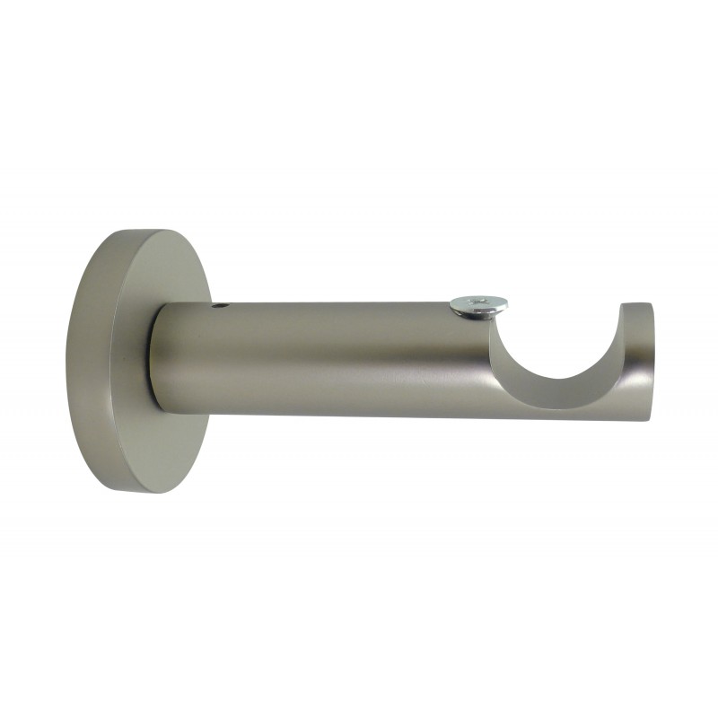 Support Tringle Ouvert D28 Saillie 93mm Nickel Givre