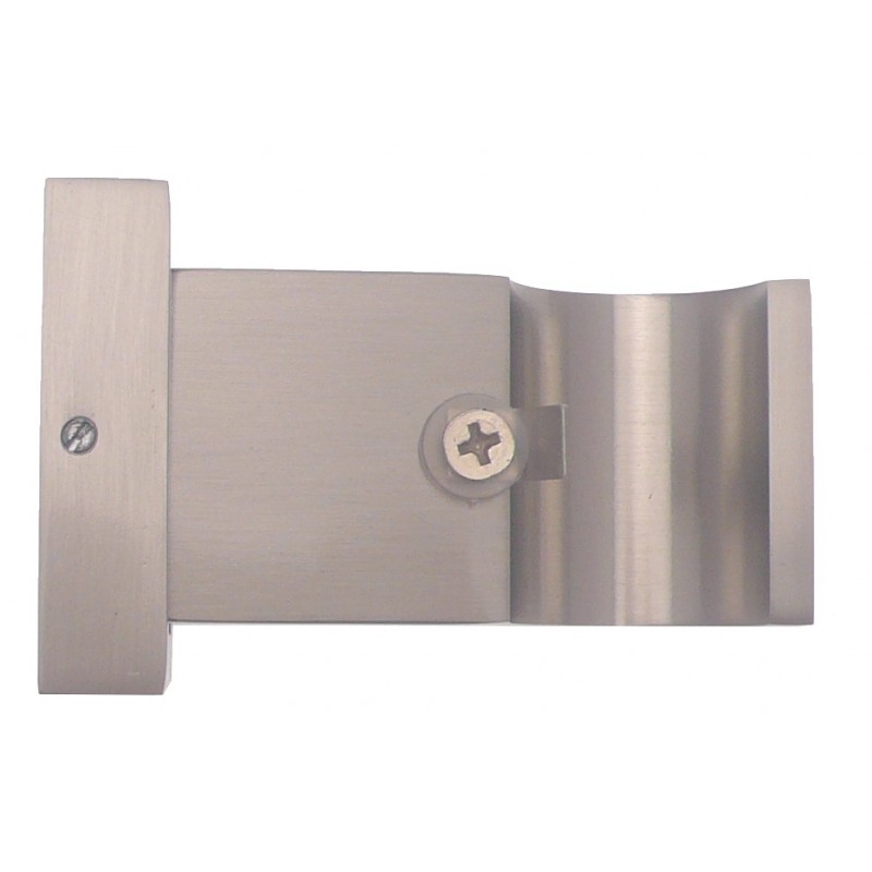 Support Tringle Ouvert D28 Saillie 65mm Nickel Mat