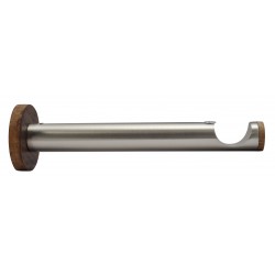 Support Tringle Ouvert D28 Saillie 175mm Nickel Brosse Cacao