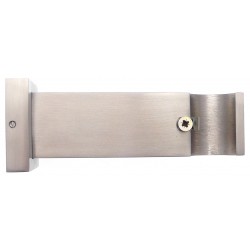 Support Tringle Ouvert D28 Saillie 125mm Nickel Mat