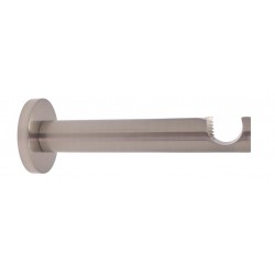 Support Tringle Ouvert D19 Saillie 120mm Nickel Brosse