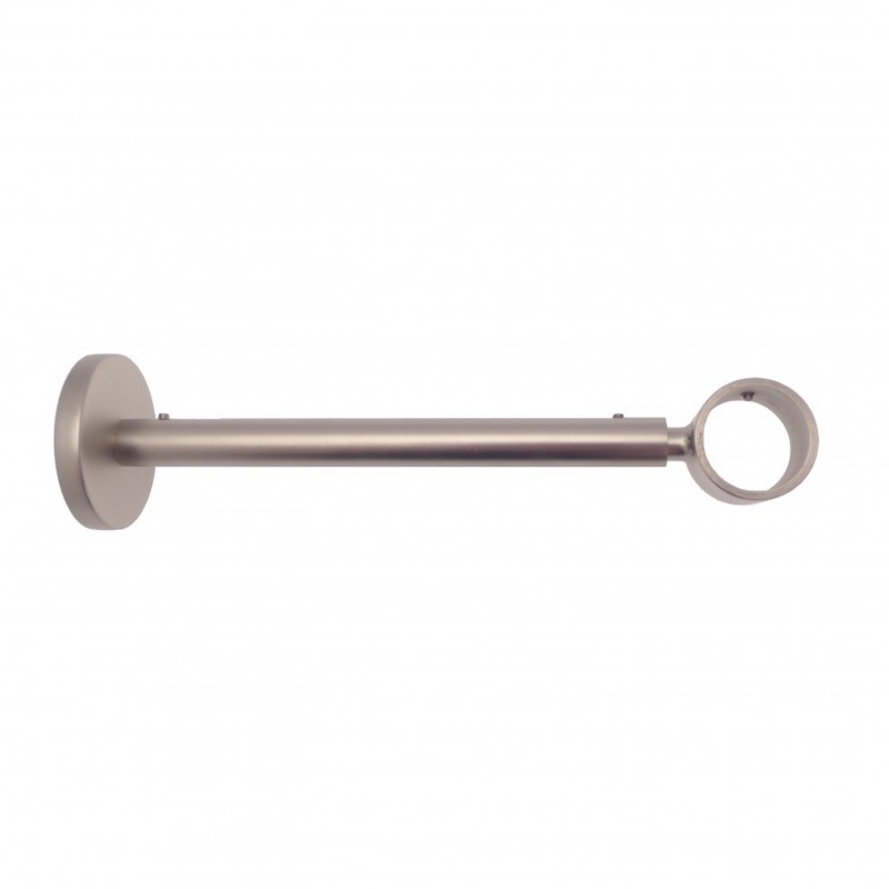 Support Tringle Classique D28 Saillie 190-300mm Nickel Givre