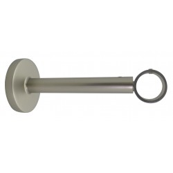 Support Tringle Classique D28 Saillie 108-160mm Nickel Givre