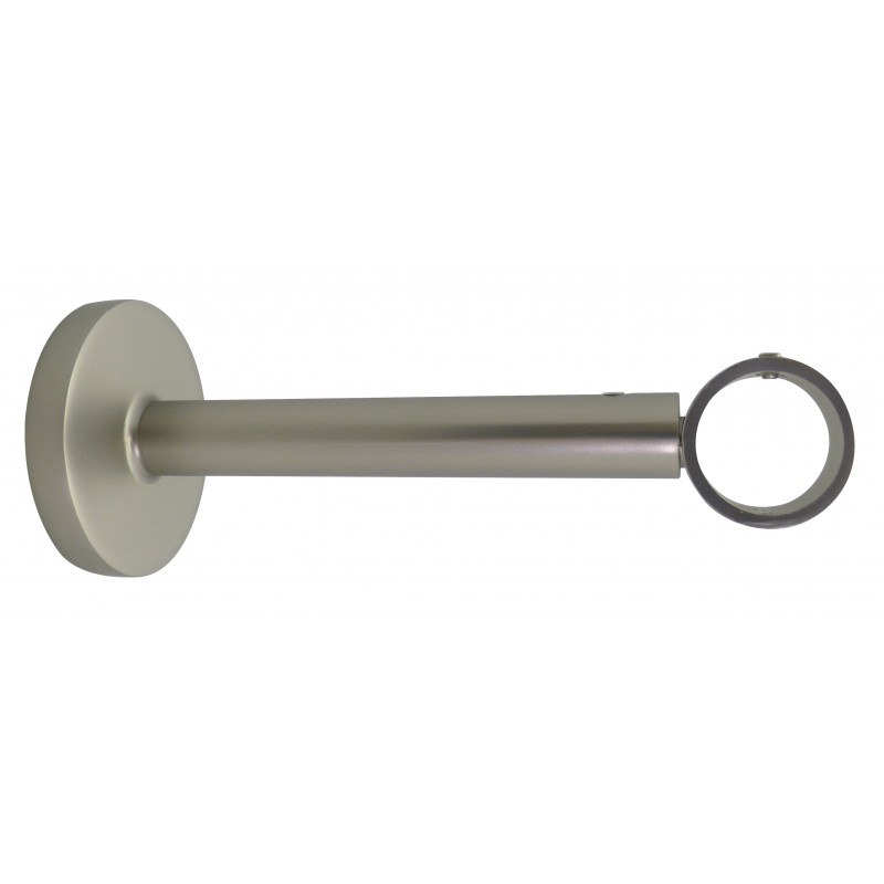 Support Tringle Classique D28 Saillie 108-160mm Nickel Givre