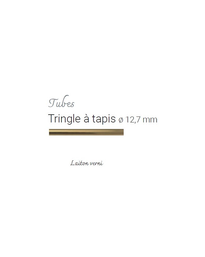 Tringle Laiton à tapis ø 12,7 mm